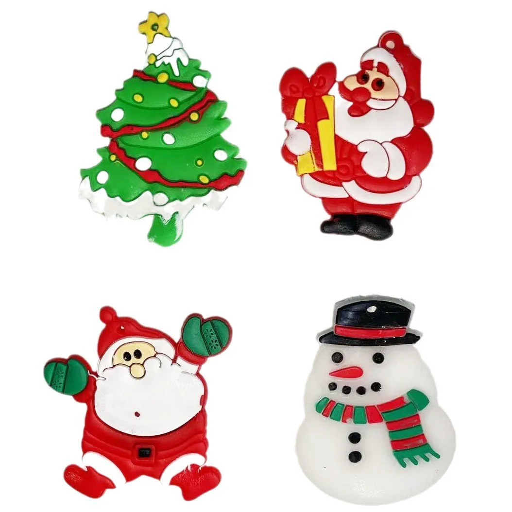 Christmas refrigerator patch Snowman soft glue magnet new decoration Halloween cross-border creative magnetic stickers