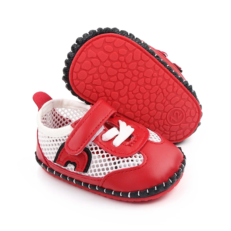 Spring and Autumn Infants Shoes Baby Non-slip Soft Sole Breathable Mesh Surface Walking Shoes supplier