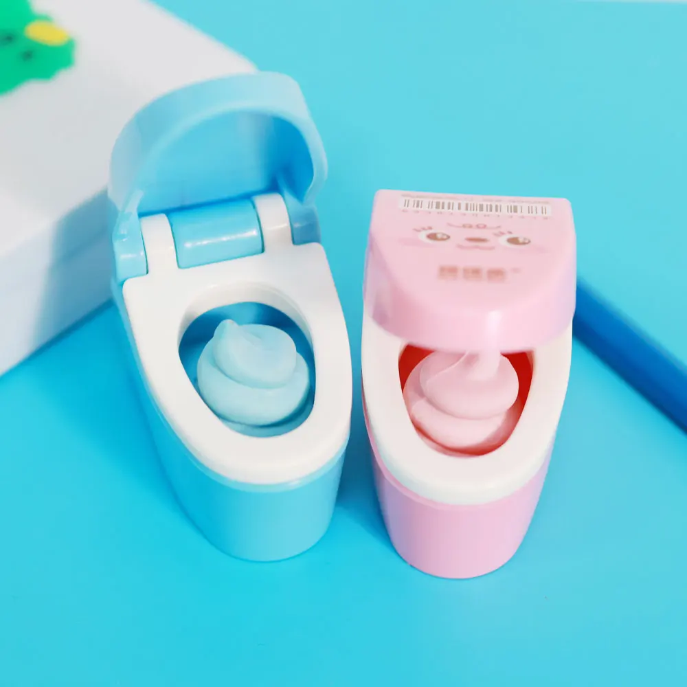 2023 новая пластиковая точилка для карандашей «Два в одном», ластик для туалетной бумаги