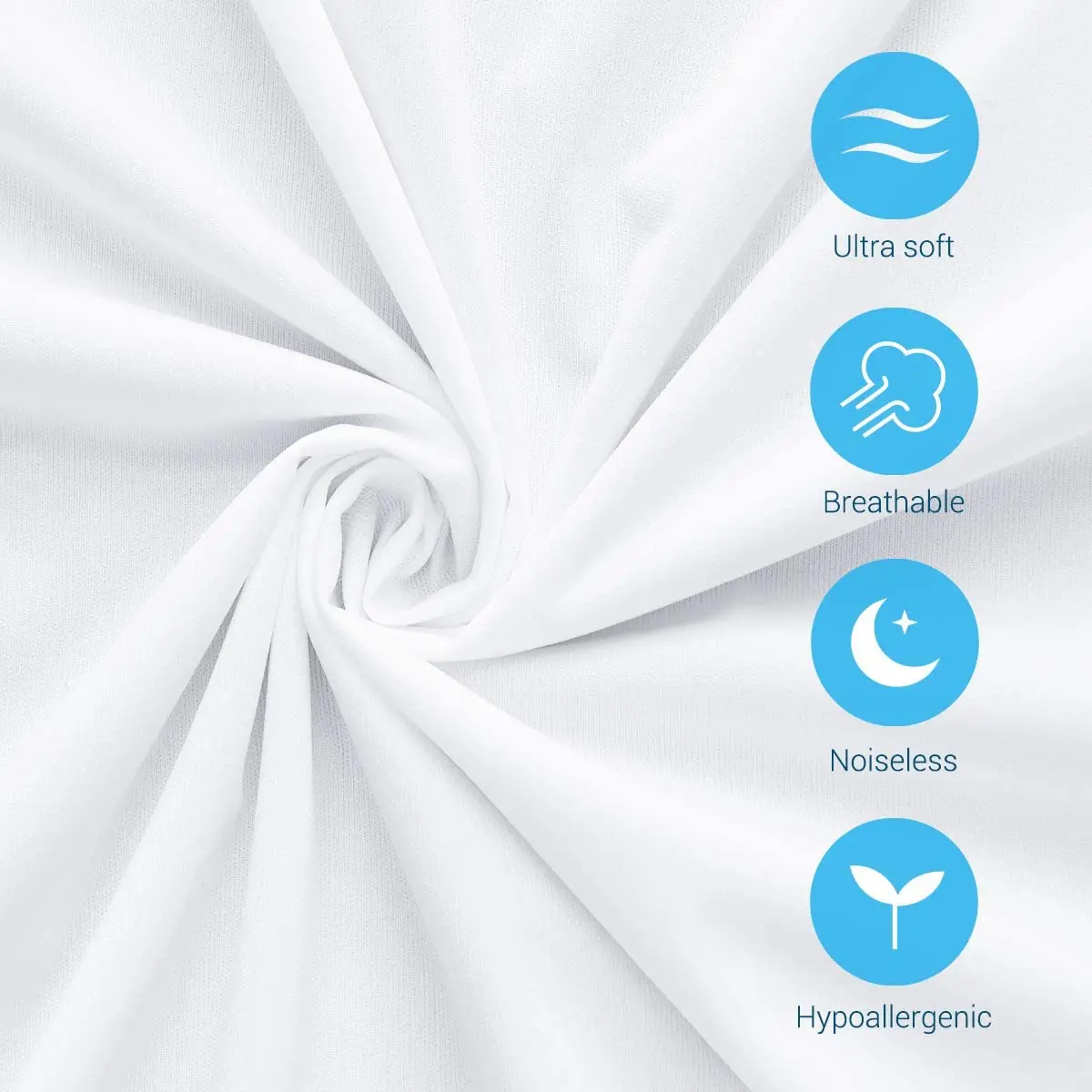 Single double size anti bug waterproof Polyester jersey bed sheet cover