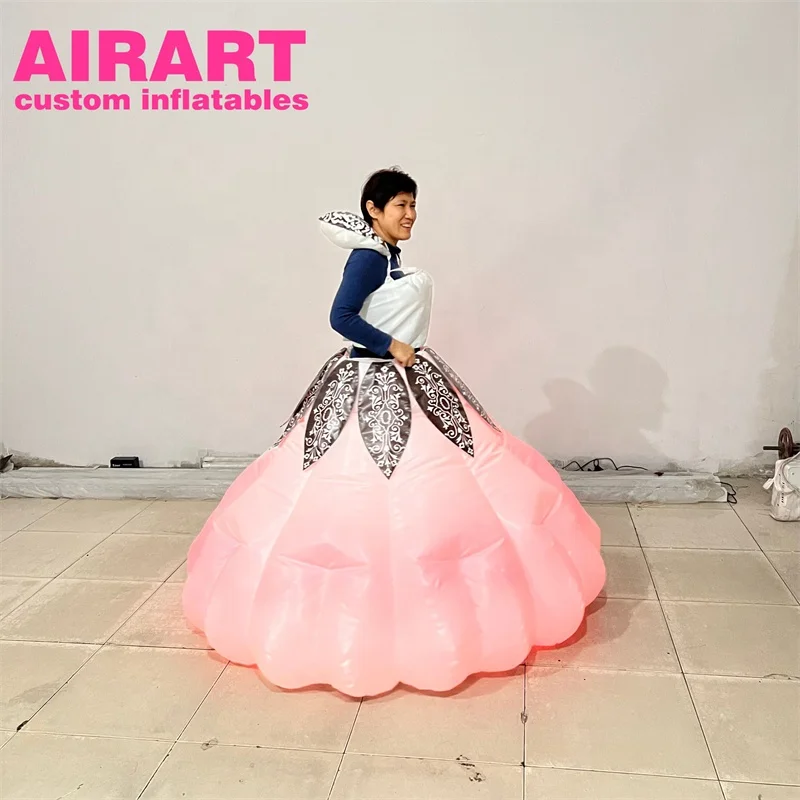 green emerald velvet dress Green Balloon Dress- Inflatable Latex Sculptural Dress with Inflator   Tabbe Designs