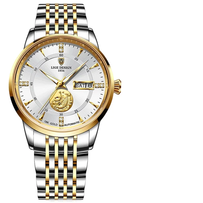 Lige 6806 Design Top Brand Mechanical Wristwatch Luxury Sapphire Glass  Automatic Watch Stainless Steel Watches Men - Buy Lige Watch,Fully  Automatic Mechanical Watch,Lige 6806 Product on Alibaba.com