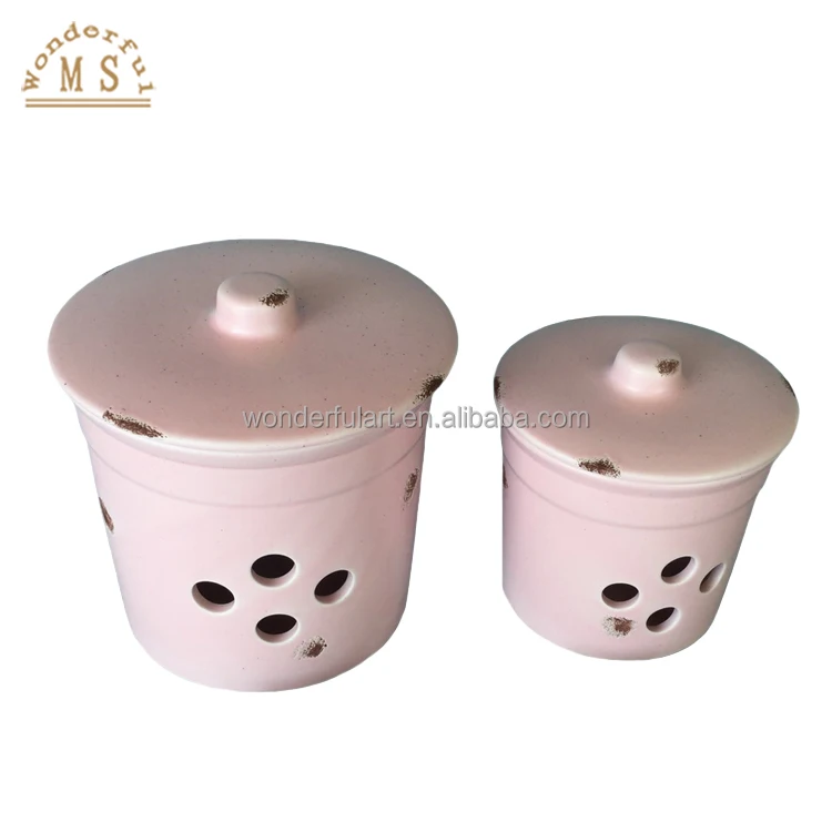 Blue Mat Candle Holder Candle Jars Custom Wood Lid Matte Empty Ceramic Wholesale 9oz 12oz White Pink Gray Black Valentine Silver