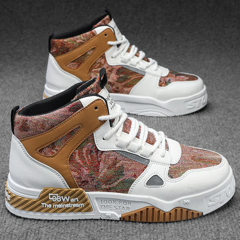 Hot Walking Style Shoes Lace-up Skateboarding Shoes Flat Mesh Casual Sneakers for Sale