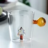 Sapin de Noël avec poignée sphérique orange