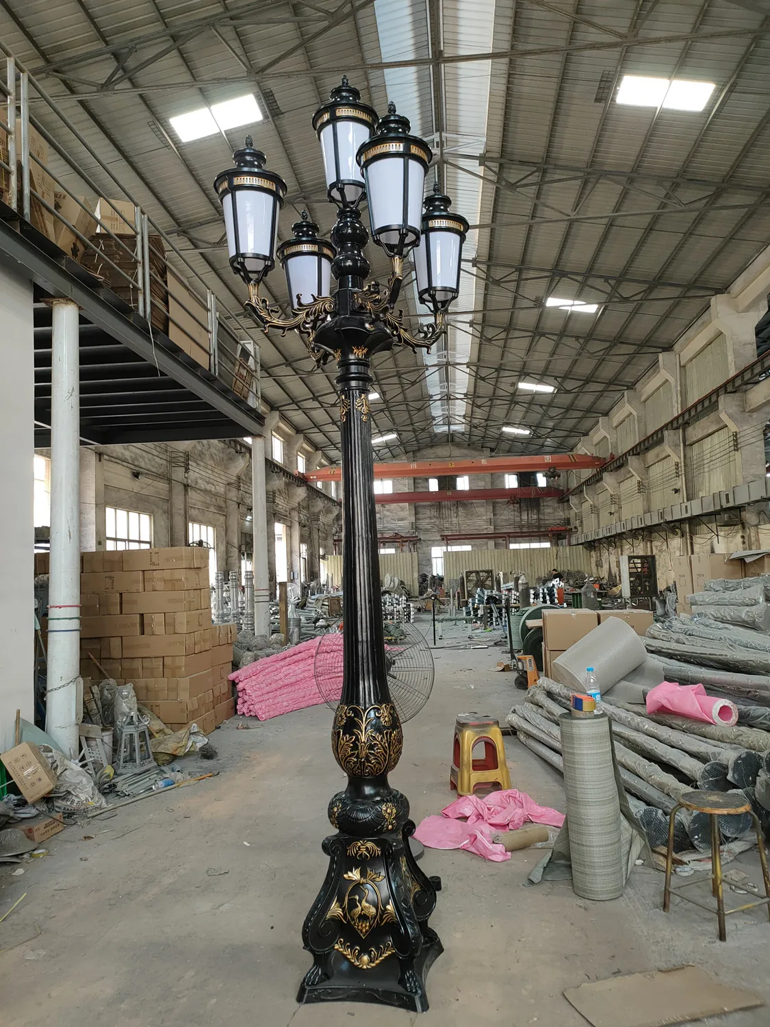 outdoor street pole exterior wired gaden fence lawn area ip65 modern classic nordic led lamp post lighting