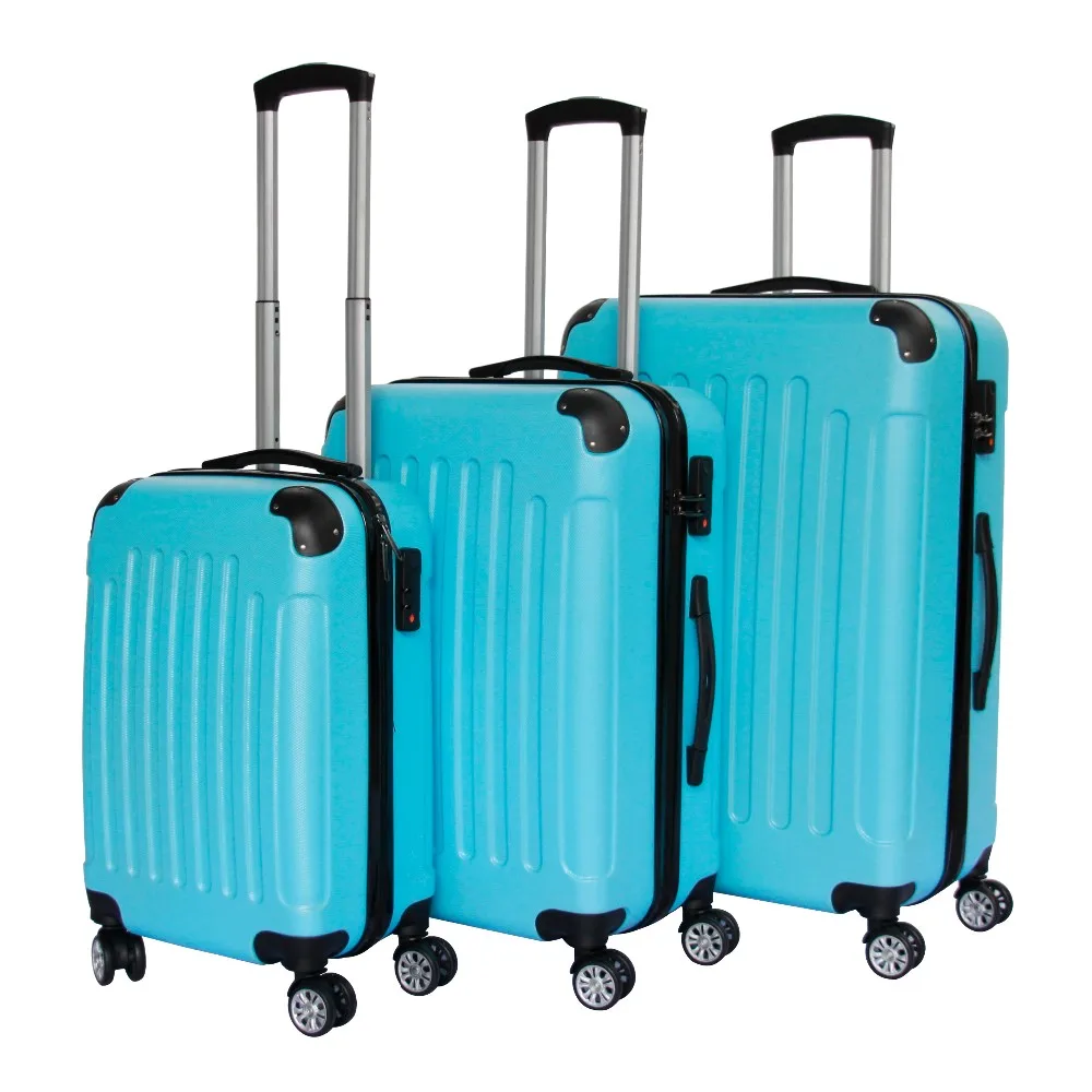 Shop Our Wholesale Trolley Luggage ABS PC Plastic Suitcase Set