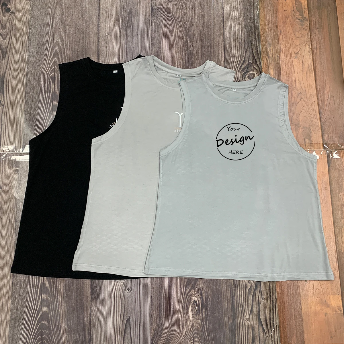 Men’s Plus Size Loose Fit Tank Top 95% Cotton 5% Spandex Sleeveless Knitted Vest Summer Sports Tank Top for Men