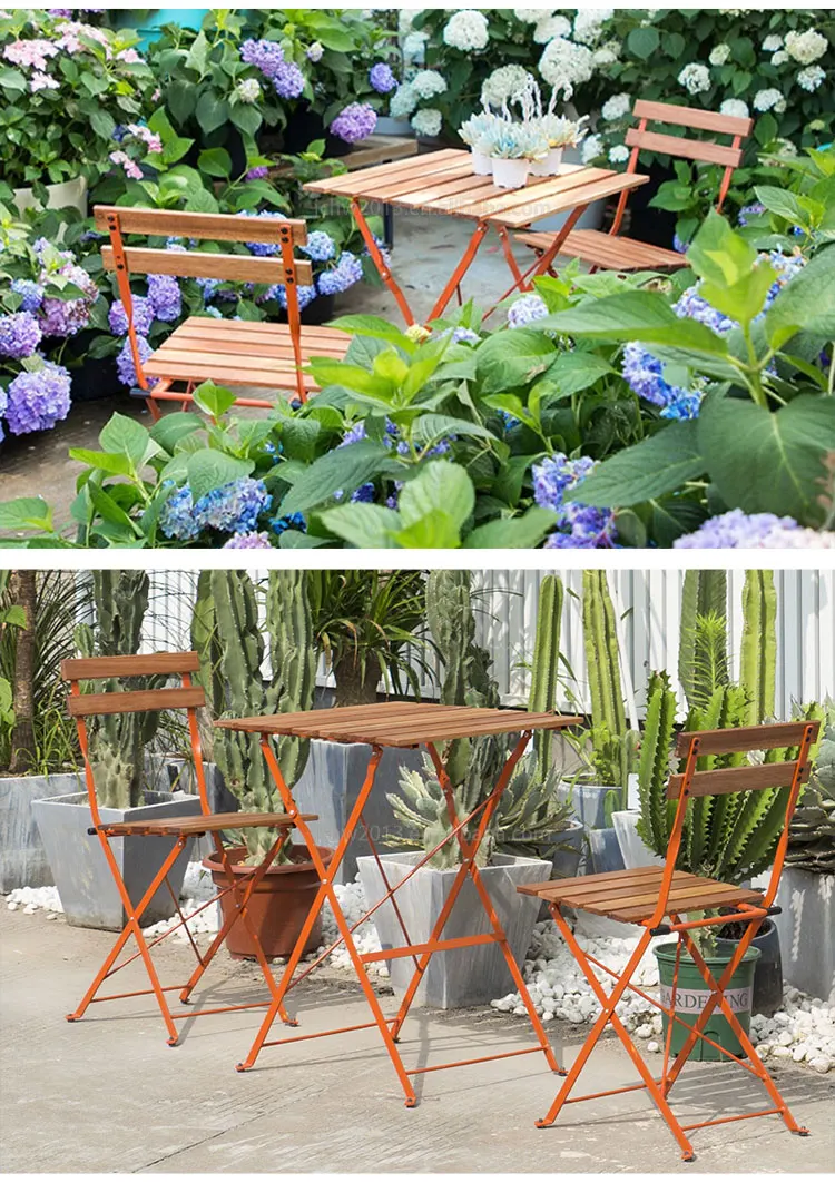 Juecheng Restaurant Folding Picnic Table Camping Outdoor Cast Aluminum