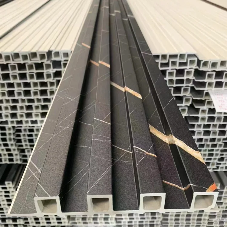 Interior Fluted Wall Panel Sheet Pvc Marble White Wood 3d Wallpanel Wpc Panels Wall Cladding Foshan Manufacturers