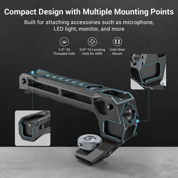 SmallRig NATO Top Handle Lite with Cold Shoe Portable Camera Handle for Shoot Fit for Sony for Canon for Nikon Camera Cage 3766 detail image