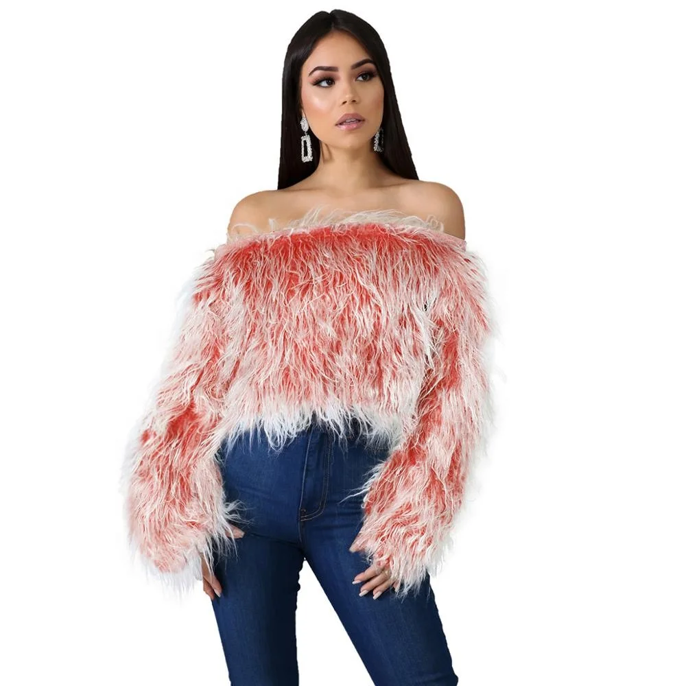 fur lined sweater women's