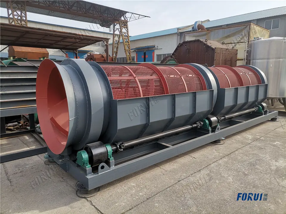 24 Hours Service Revolving Trommel Screen for Gold Coal Soil Sand Gravel Compost Sizing and Separation