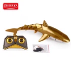 Toys Rc Toy Zhorya 2.4G Radio Control Bath Fishing Toys Golden RC Shark Waterproof Shark Remote Control Shark RC Toy