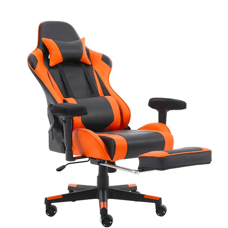 Gaming Chair Massge Office With Footrest