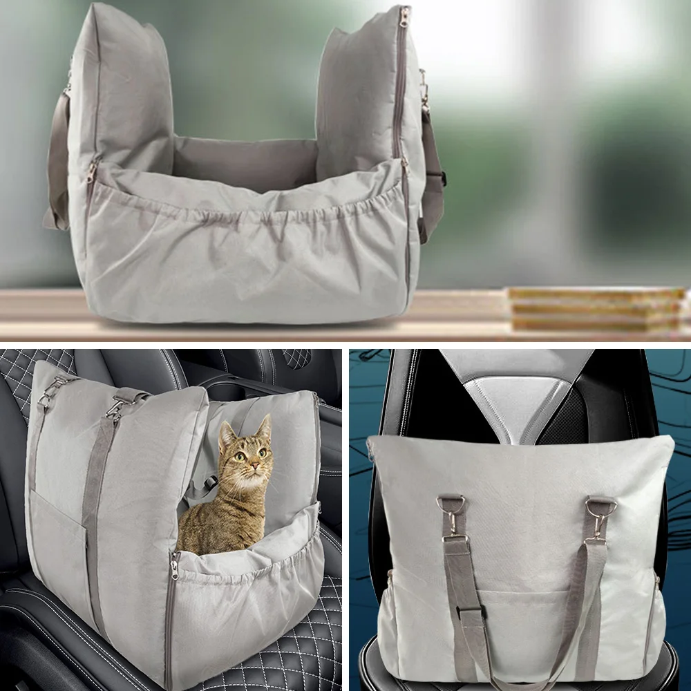 Custom made travel safety portable pet dog car booster seat bed details