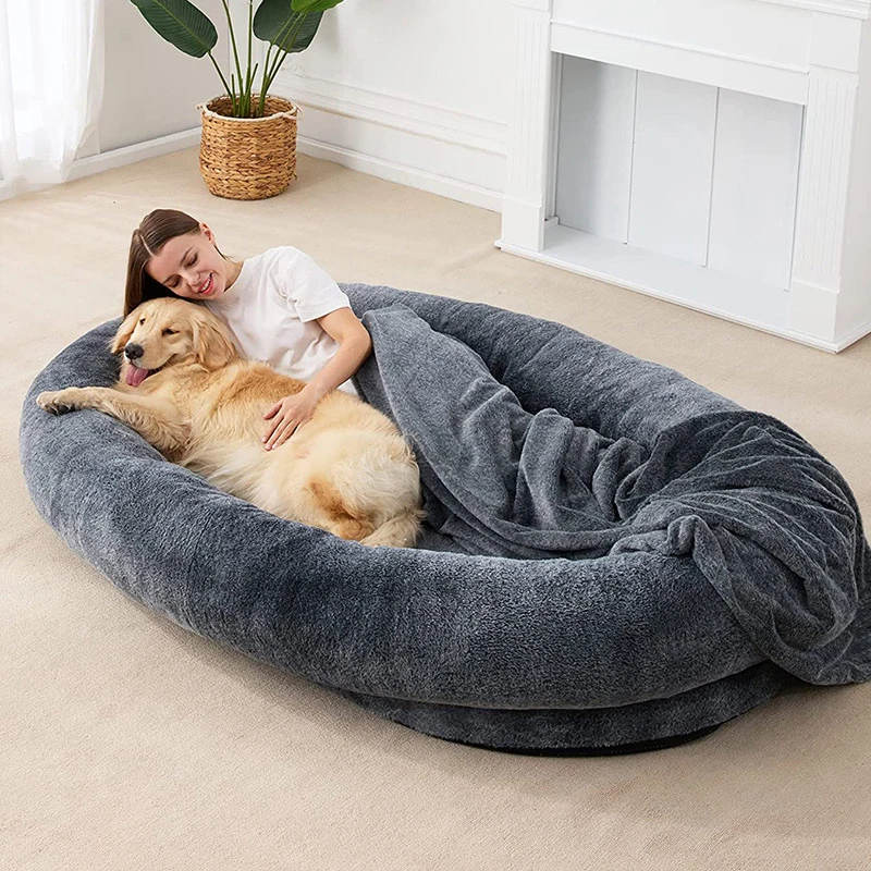 New Design Comfortable Human Dog Bed Human Sized Dog Bed Warming Cozy ...