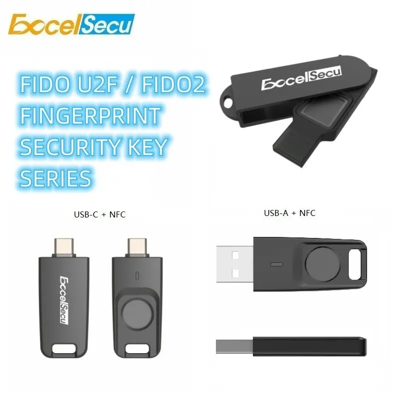 ESecuFIDO-FD210-ZK2 FIDO2 биометрический ключ отпечатков пальцев USB ключ безопасности