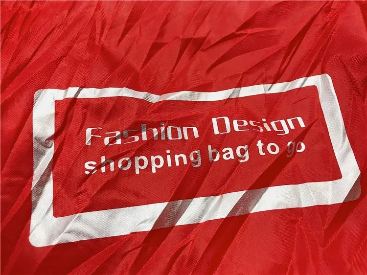 Promotional Magic Mini Reusable Polyester Folding Shopping Bag To Roll