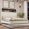 Beige + MDF+Queen