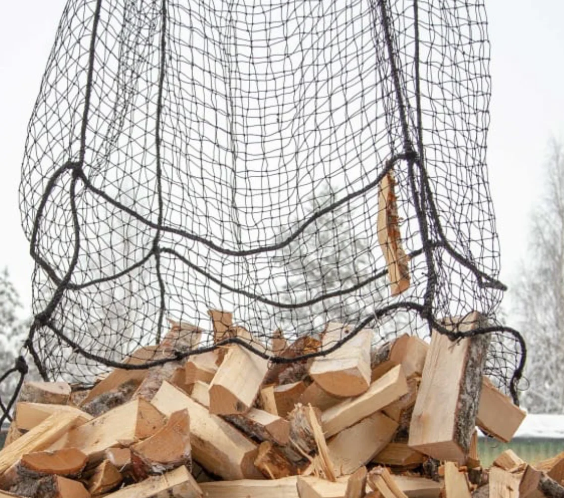 Mesh Bag For Firewood Plastic Agriculture Hdpe Recyclable Firewood Net