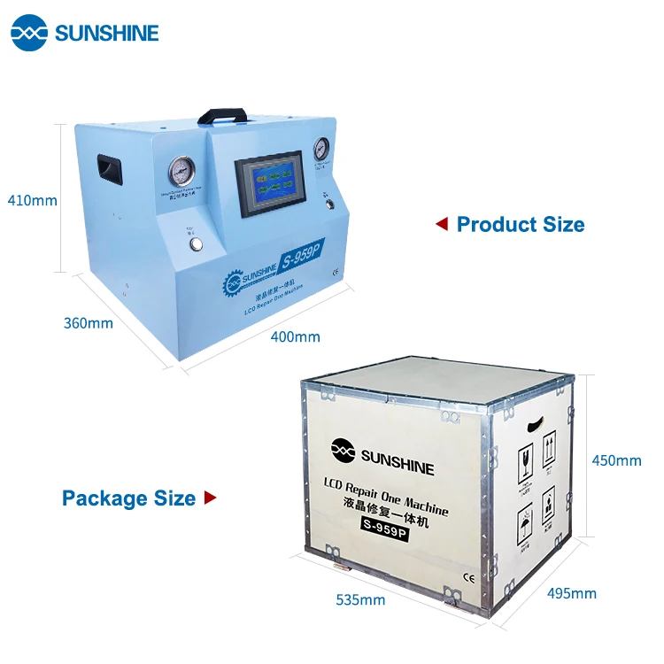 SUNSHINE SS-959P 2IN1 LCD repair laminating&remove bubble machine, View  phone laminating machine, SUNSHINE Product Details from Guangzhou Sunshine  Electronic Technology Co., Ltd. on Alibaba.com