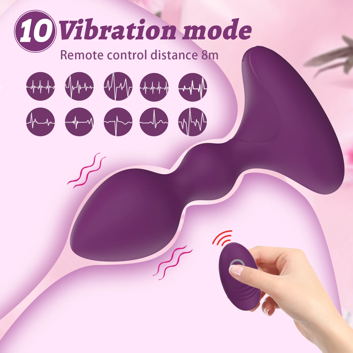 Ylove Prostate Massager Vibrator Butt Plug for Men & Anal Toys 10 Vibrations, Waterproof, Silicone Safe for Gays Ylove Prostate Massager Vibrator Butt Plug for Men & Anal Toys 10 Vibrations, Waterproof, Silicone Safe for Gays