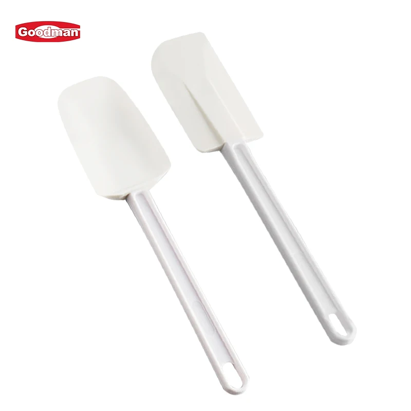 Wholesale commercial baking accessories 10/ 14/ 16 inch  plastic handle silicone kitchen rubber spatula supplier