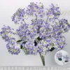 Deep purple 2-headed angel hydrangea