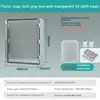 500X400X200MM Transparent cover with inner door (with base)