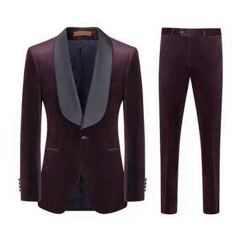 2020 new style modern fit men casual jackets blazer velvet suit