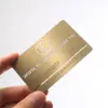 Brushed metal business card