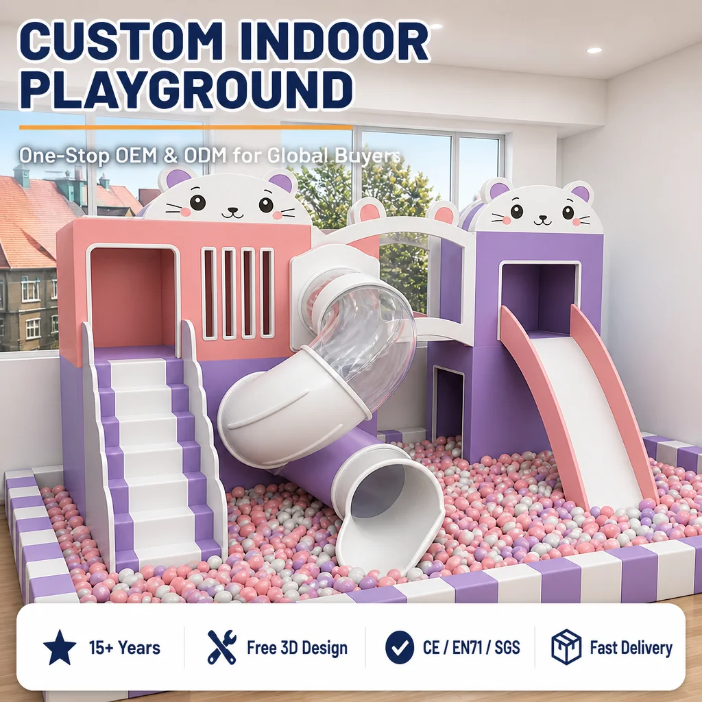 Indoor Kids Soft Play Naughty Castle Ball Pit Slide Climbing Wall CE CPC Certified for Shopping Mall Amusement Center OEM
