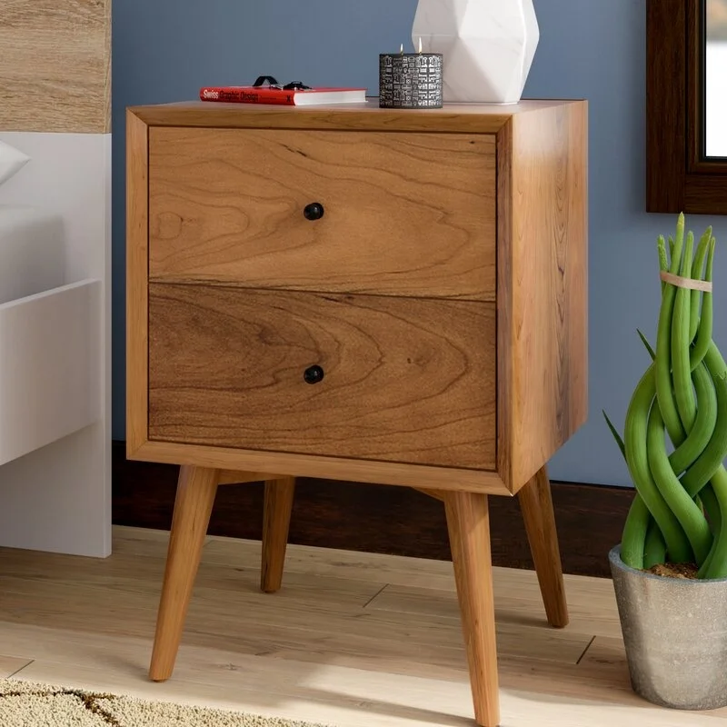 High quality and durable goods wooden adjustable folding bedside tables