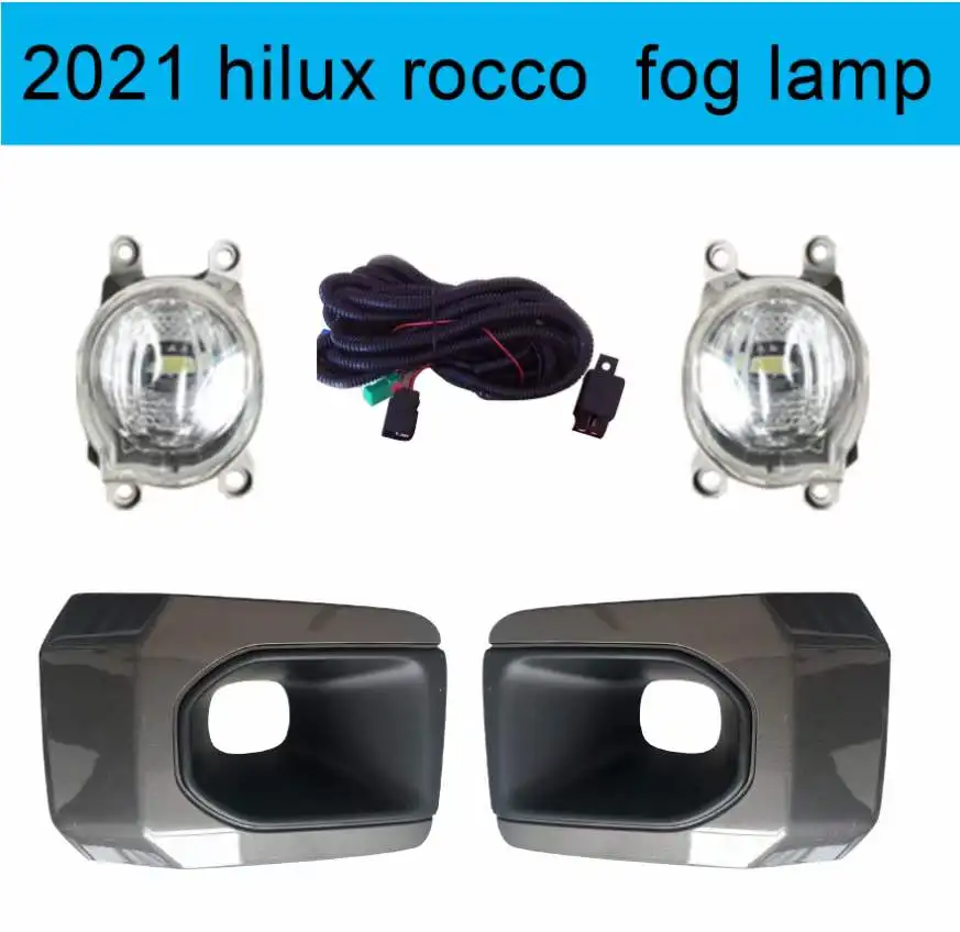 Wholesale 1Set Auto Lighting For Toyota Hilux Revo Rocco 2020 2021 2022 Car  Front Bumper Fog Lamp Driving Light with Cable Bezel Foglight From  m.alibaba.com