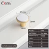 6906-knob Brushed copper+white