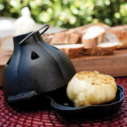 Cast Iron Garlic Roaster Potato Baker for Oven BBQ