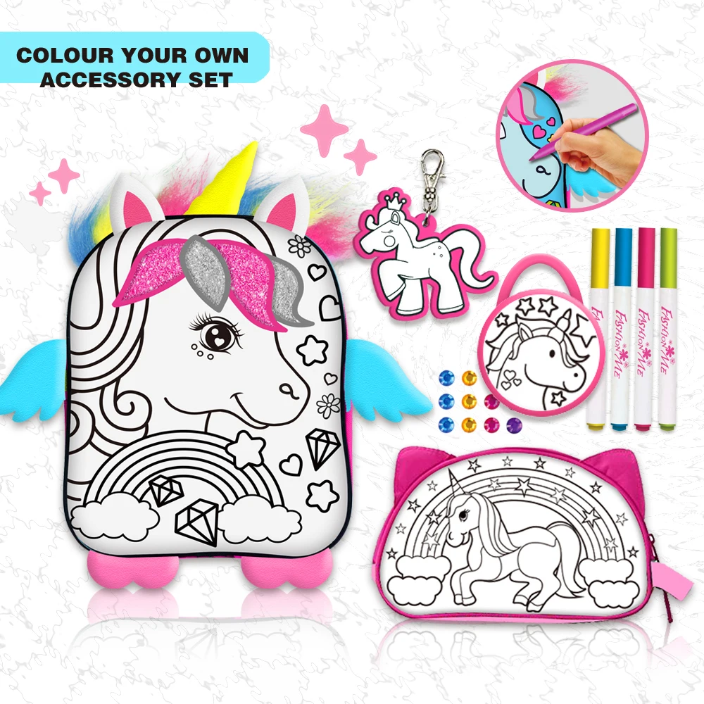 Diy Coloring Painting Your Own Backpack Set Oem Diy Painting Bag ...