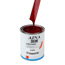 C107 1K Transparent Red Car Surface Collision Scratch Repair Acrylic Liquid Coating Spray Paint Accurate Color Plastic Coating