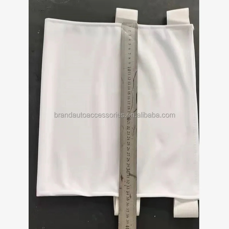 Custom Printed Cooling & Massage Taxi Headrest Cover Auto Protector Spandex Car Seat Cover Advertising Promotional Tool