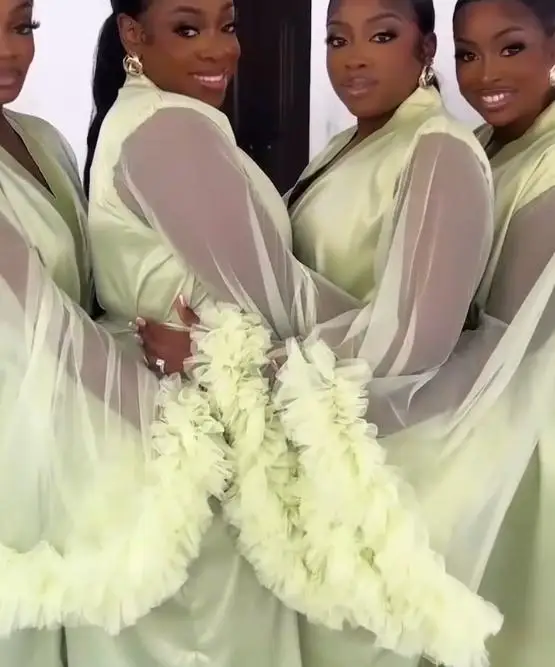 2025 Africa Bridesmaid Boudoir Pajamas Nightgown Long Robe Pregnancy  Sleepwear Photography Clothing Maternity Dress