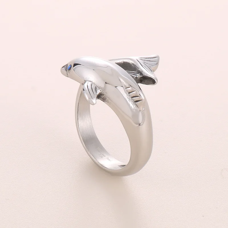 Ciondolo Delfino Hawaiano Con Topazio Blu In Argento 925 - Nuovo, Senza Etichetta