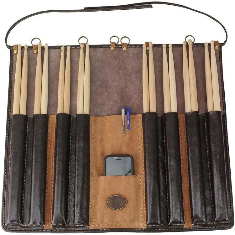 Personalized Leather Drumstick Bag Drumstick Holderleather 