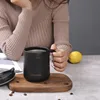 Round bottom office cup black