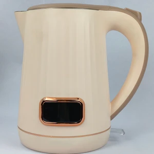 New Design Home Appliances Cordless Electric Kettle Stainless Steel Portable Automatic Power-Off for Household Outdoor Hotel Use