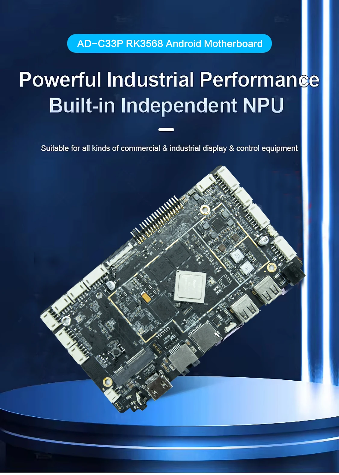 Industrial RK3568 Motherboard Android 11.0 Smart Board With Wifi BT USB 16/32/64GB Storage