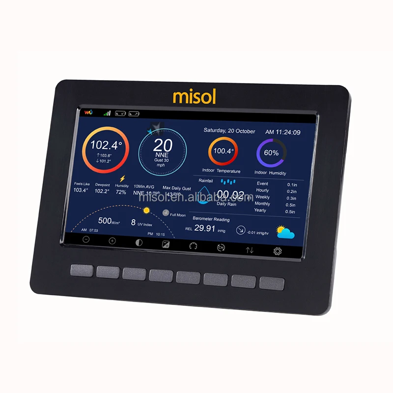 Misol Hp2550 Weather Station Wifi Upload Data To Web Wunderground