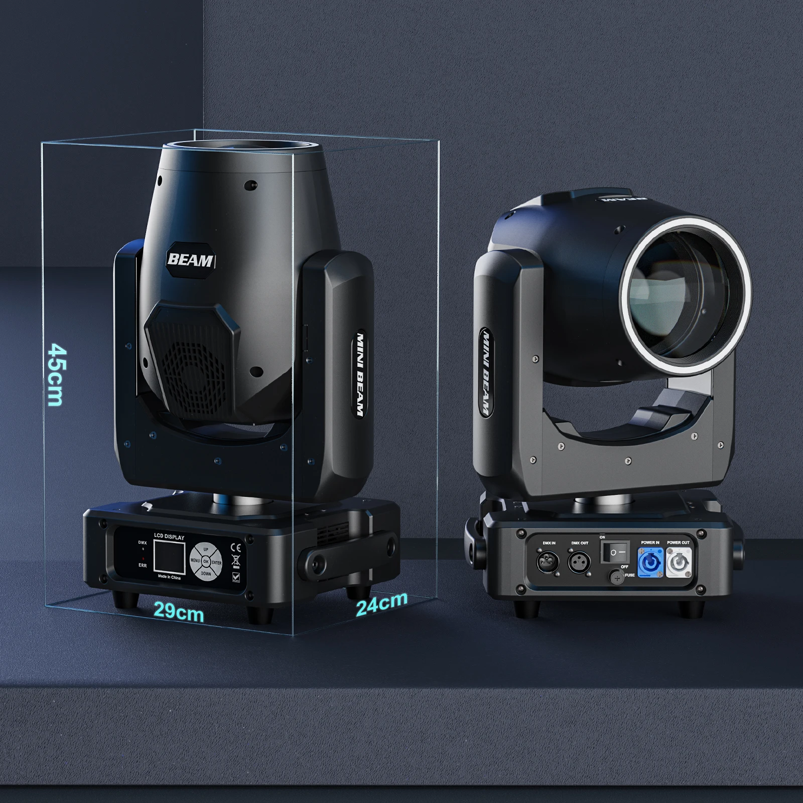 動作OK U'King MINI LED MOVING HEAD 2個セット U`King Mini 230W Moving Head Lights for DMX Control - Perfect for