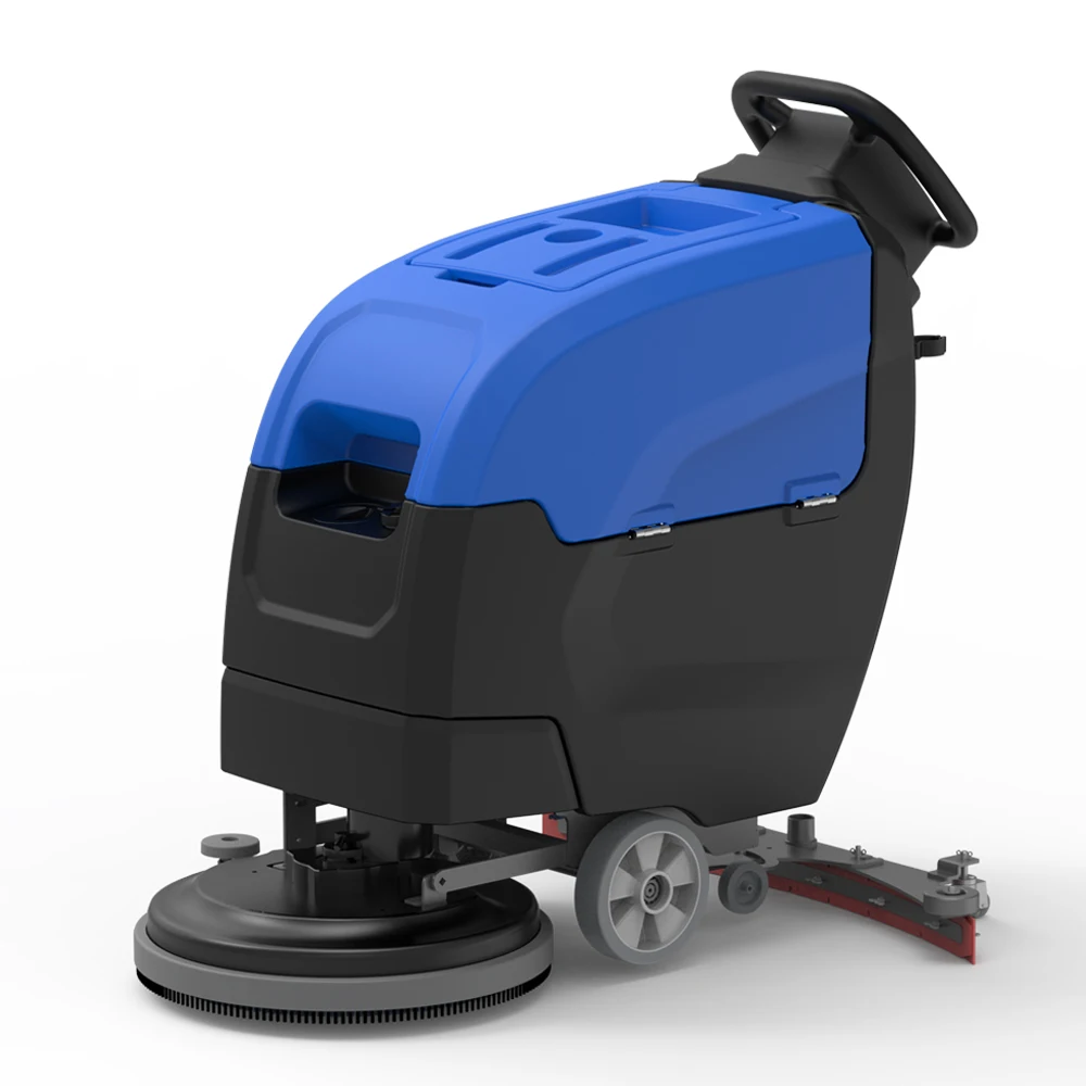 M510S Industrial Walk Behind Floor Scrubber Untuk Pembersihan Profesional Lantai Keras