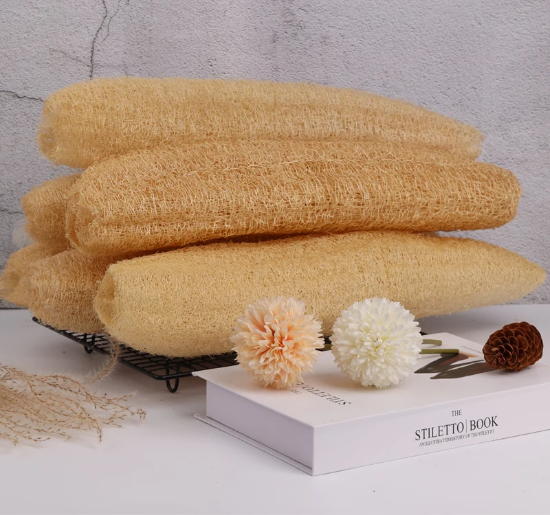 Natural Loofah Body Scrubber Bath Exfoliating Sponge Full Loofah Sponge ...